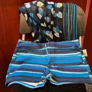 Joe Fresh stripe shorts and scarf set